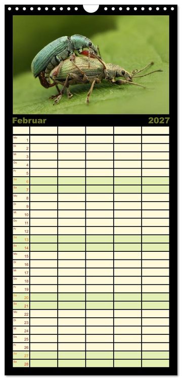 Produktbild: Familienplaner 2027 - Verborgene Wunder mit 5 Spalten (Wandkalender, 21 x 45 cm) CALVENDO