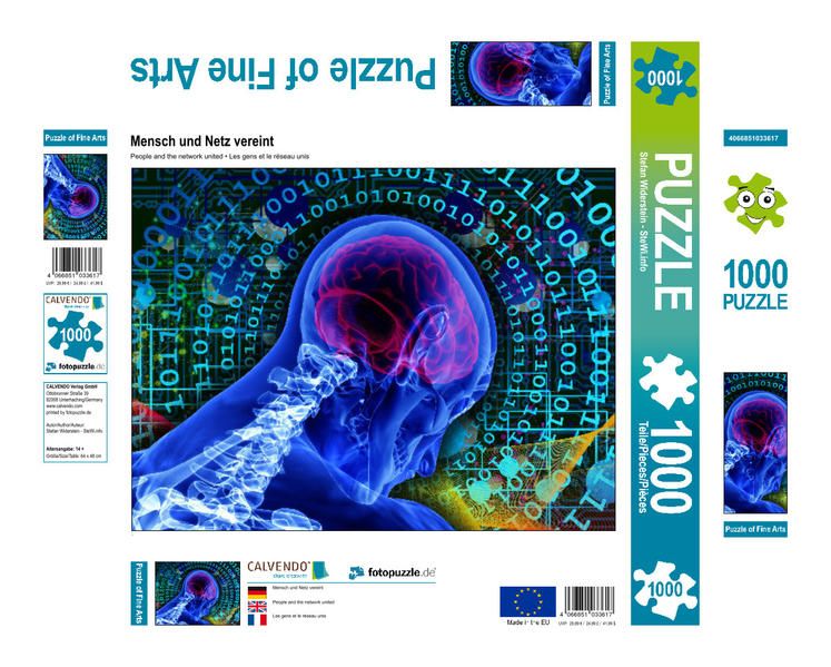 Produktbild: CALVENDO Puzzle Mensch und Netz vereint | 1000 Teile Lege-Gr&ouml;&szlig;e 64x48cm Foto-Puzzle f&uuml;r gl&uuml;ckliche Stunden