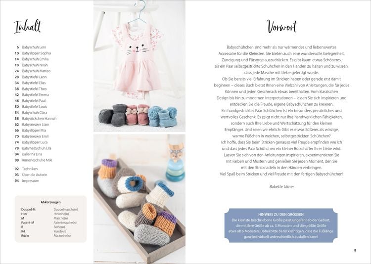 Produktbild: S&uuml;&szlig;e Babysch&uuml;hchen stricken
