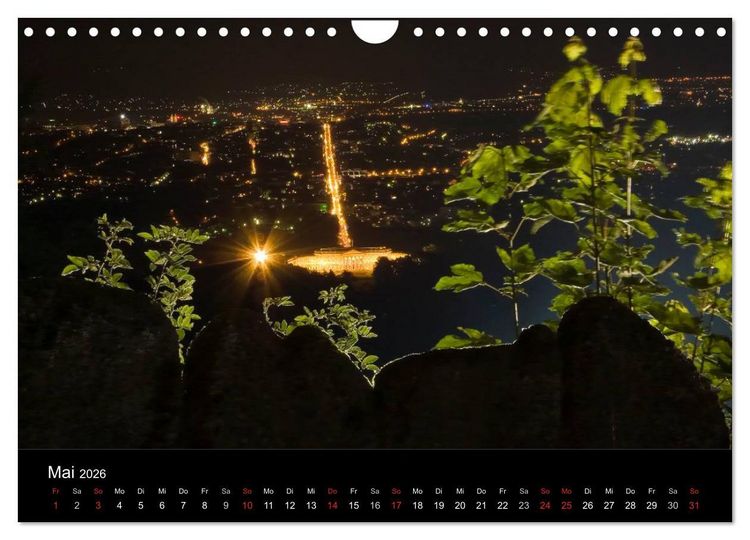 Produktbild: Nachts in Kassel (Wandkalender 2026 DIN A4 quer), CALVENDO Monatskalender