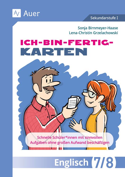 Produktbild: Ich-bin-fertig-Karten Englisch Klassen 7-8