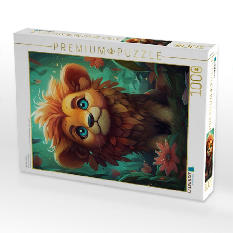 Produktbild: CALVENDO Puzzle Der stolze L&ouml;we | 1000 Teile Lege-Gr&ouml;&szlig;e 64x48cm Foto-Puzzle f&uuml;r gl&uuml;ckliche Stunden