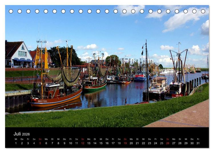 Produktbild: Ostfriesland verzaubert! (Tischkalender 2026 DIN A5 quer), CALVENDO Monatskalender
