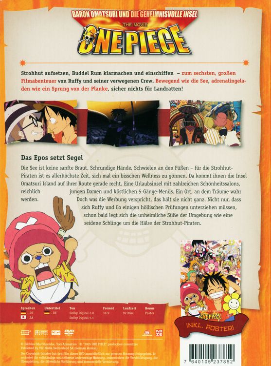 Produktbild: One Piece - 6. Film: Baron Omatsumi und die geheimnisvolle Insel