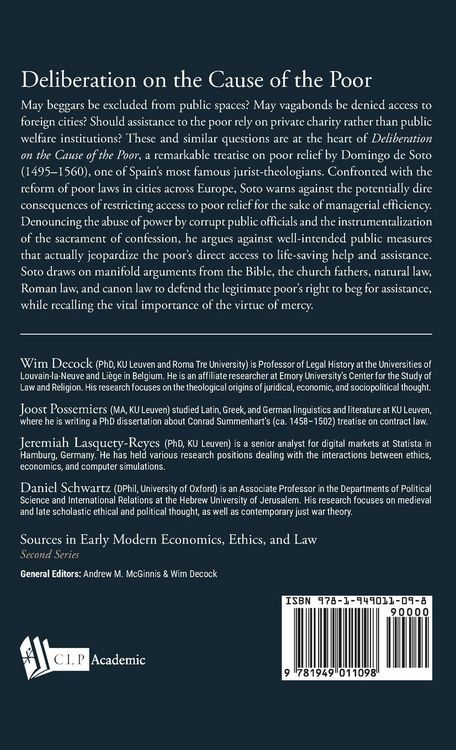 Produktbild: Deliberation on the Cause of the Poor