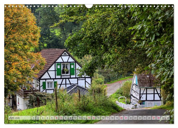 Produktbild: Idyllische Wanderwege im Bergischen Land (Wandkalender 2026 DIN A3 quer), CALVENDO Monatskalender