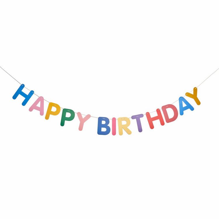Produktbild: Girlande Happy Birthday, Magic Rainbow , 5m