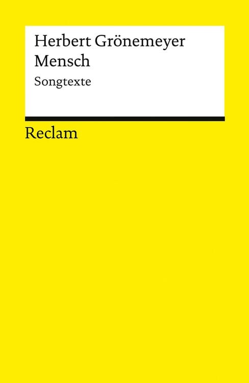 Produktbild: Mensch. Songtexte