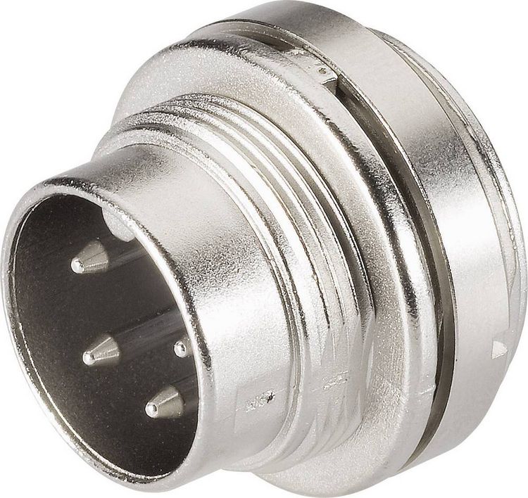 Produktbild: binder 09-0307-00-03 Rundstecker Flanschstecker Gesamtpolzahl: 3 Serie (Rundsteckverbinder): 581 1 St.