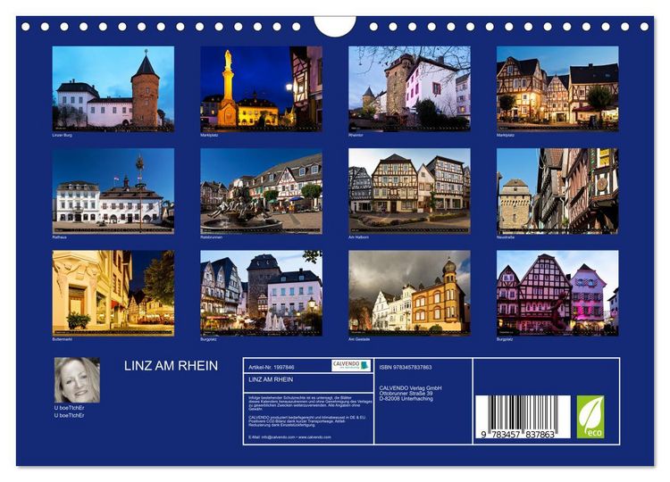 Produktbild: LINZ AM RHEIN (Wandkalender 2026 DIN A4 quer), CALVENDO Monatskalender