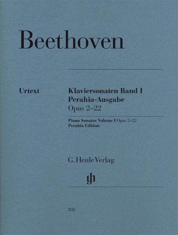 Produktbild: Ludwig van Beethoven - Klaviersonaten, Band I, op. 2&ndash;22, Perahia-Ausgabe