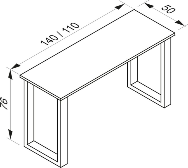 Produktbild: Premium Holz Esstisch K&uuml;chentisch Xona U 110x50