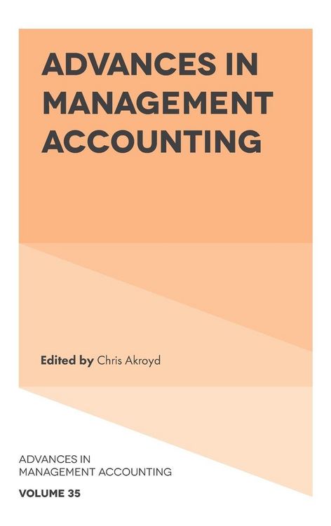 Produktbild: Advances in Management Accounting