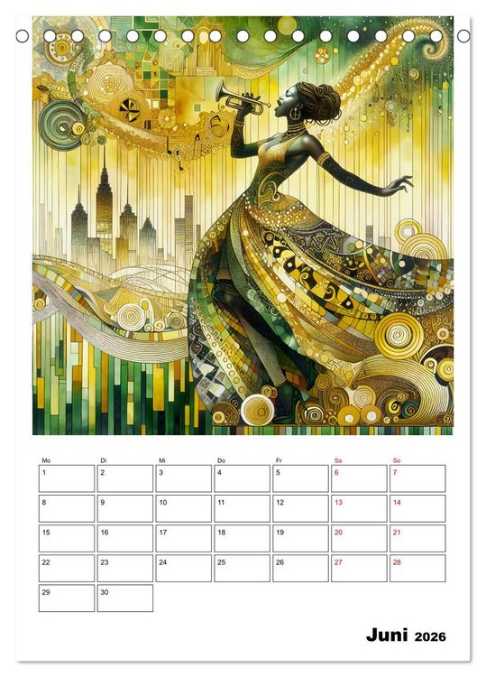 Produktbild: Taktvoll &ndash; Rhythmische Eleganz (Tischkalender 2026 DIN A5 hoch), CALVENDO Monatskalender