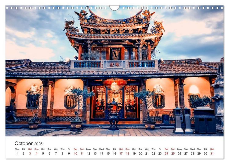 Produktbild: A Journey In Taipei (Wall Calendar 2026 DIN A3 landscape), CALVENDO 12 Month Wall Calendar