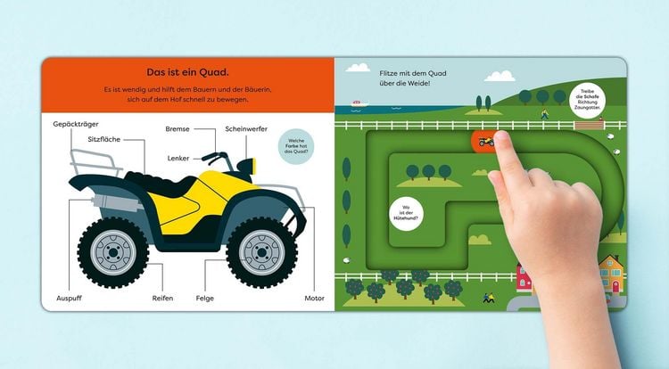 Produktbild: Tut, Tut! &ndash; Mein Schiebebuch: Lass uns Traktor fahren!