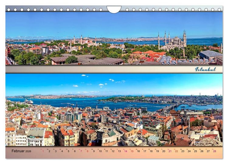 Produktbild: St&auml;dte der Welt, Panoramen (Wandkalender 2026 DIN A4 quer), CALVENDO Monatskalender