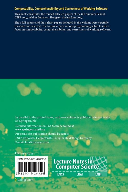 Produktbild: Composability, Comprehensibility and Correctness of Working Software