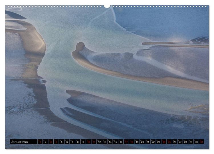Produktbild: Das Wattenmeer von oben (Wandkalender 2026 DIN A2 quer), CALVENDO Monatskalender