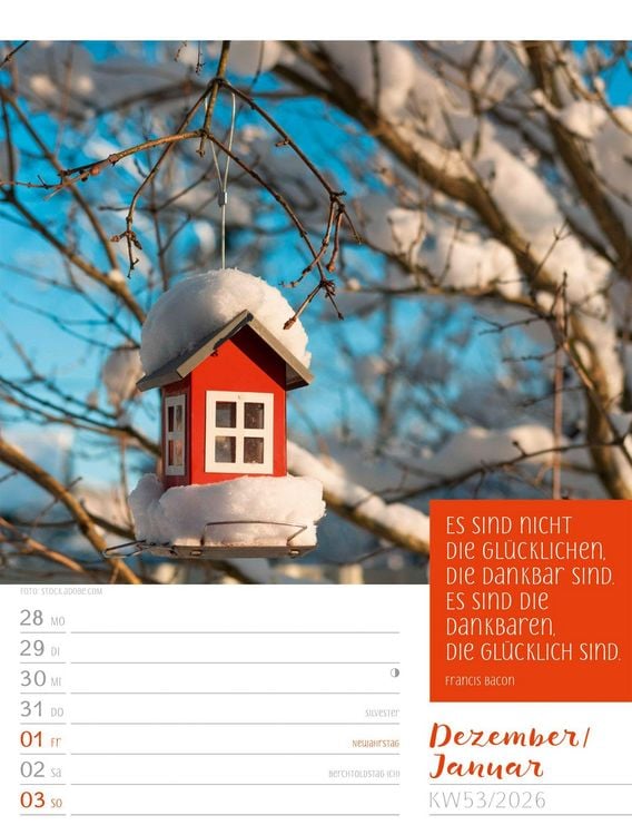 Produktbild: Augenblicke der Achtsamkeit Wochenplaner Kalender 2027