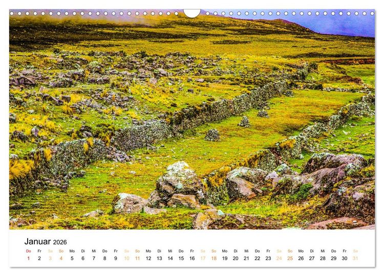 Produktbild: Qhapaq &Ntilde;an - die K&ouml;nigsstrasse der Anden (Wandkalender 2026 DIN A3 quer), CALVENDO Monatskalender