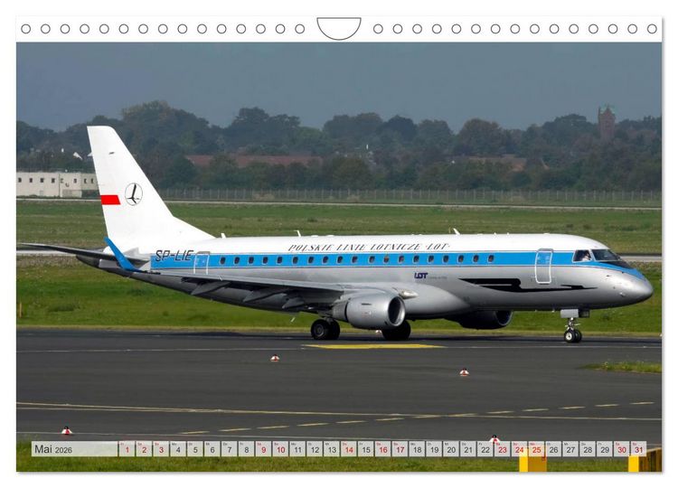 Produktbild: Flugzeuge im Retro-Stil (Wandkalender 2026 DIN A4 quer), CALVENDO Monatskalender