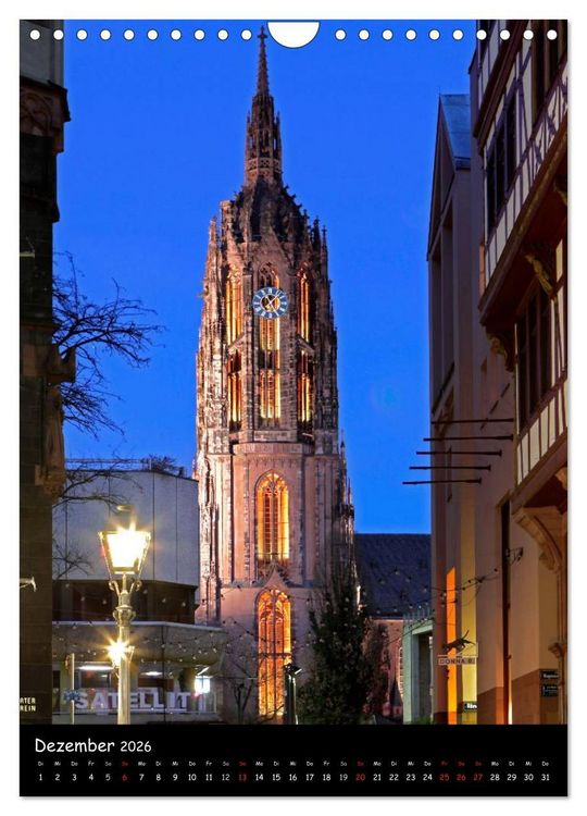 Produktbild: Frankfurt Highlights (Wandkalender 2026 DIN A4 hoch), CALVENDO Monatskalender
