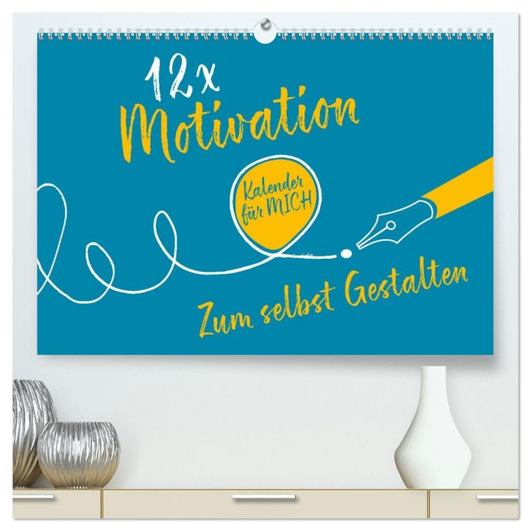 Produktbild: 12 x Motivation - Bastelkalender (hochwertiger Premium Wandkalender 2026 DIN A2 quer), Kunstdruck in Hochglanz