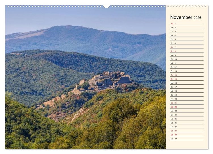 Produktbild: Katharerburgen - Entdeckungen im Pays Cathare (hochwertiger Premium Wandkalender 2026 DIN A2 quer), Kunstdruck in Hochglanz