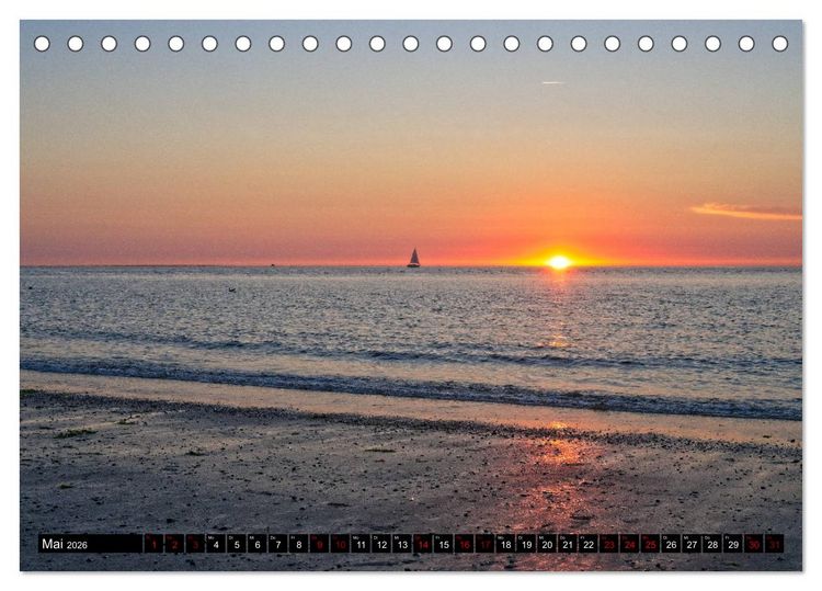 Produktbild: Norderney - von barfuss bis Cocktail (Tischkalender 2026 DIN A5 quer), CALVENDO Monatskalender