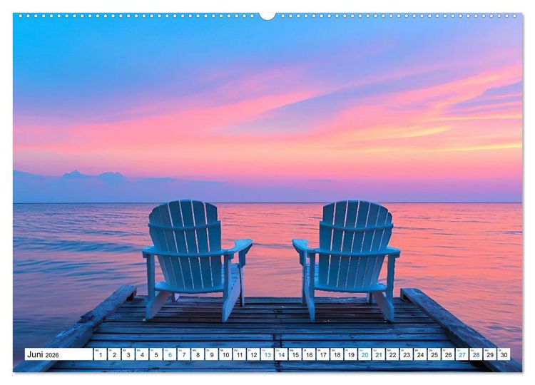 Produktbild: Momente der Stille (hochwertiger Premium Wandkalender 2026 DIN A2 quer), Kunstdruck in Hochglanz