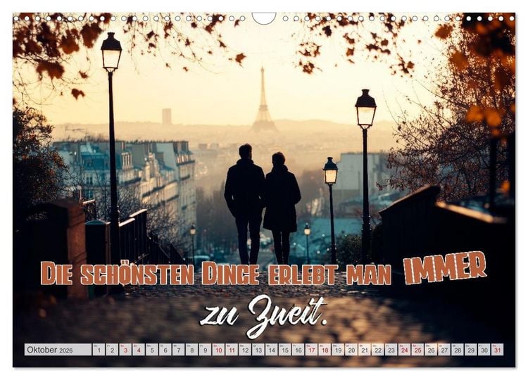 Produktbild: HERZENSSACHE Liebe und Dankbarkeit schenken (Wandkalender 2026 DIN A3 quer), CALVENDO Monatskalender