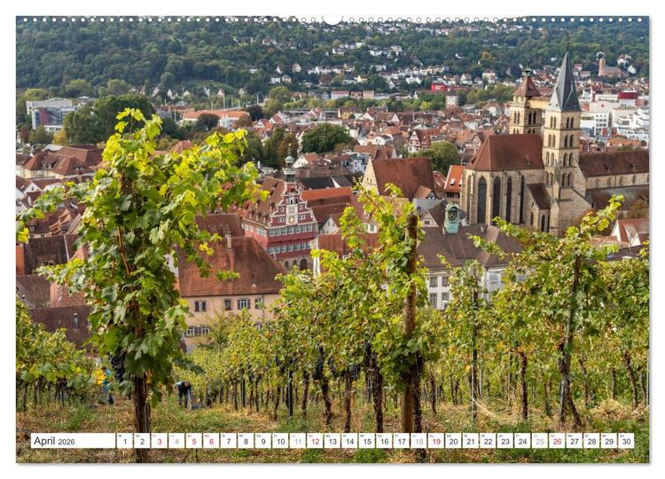 Produktbild: Deutschlands sch&ouml;nste Altst&auml;dte - Baden-W&uuml;rttemberg (Wandkalender 2026 DIN A2 quer), CALVENDO Monatskalender