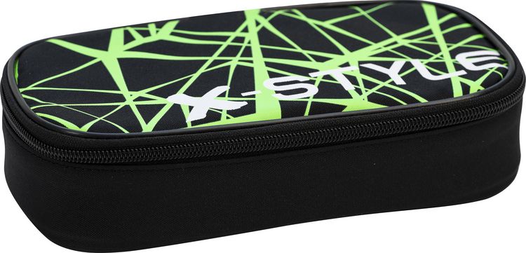 Produktbild: EBERHARD FABER Jumbo Schlamperbox schwarz/neongr&uuml;n 21,5x6x10,5cm