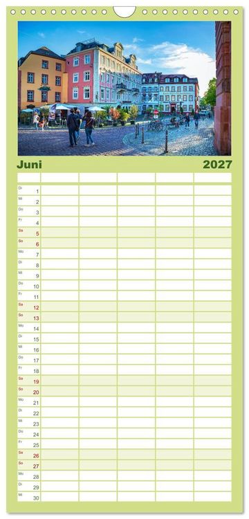 Produktbild: Familienplaner 2027 - Heidelberg - Stadt der Romantik mit 5 Spalten (Wandkalender, 21 x 45 cm) CALVENDO