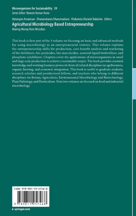 Produktbild: Agricultural Microbiology Based Entrepreneurship