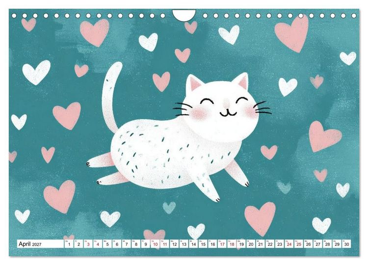 Produktbild: Gute Laune Katzen (Wandkalender 2027 DIN A4 quer), CALVENDO Monatskalender