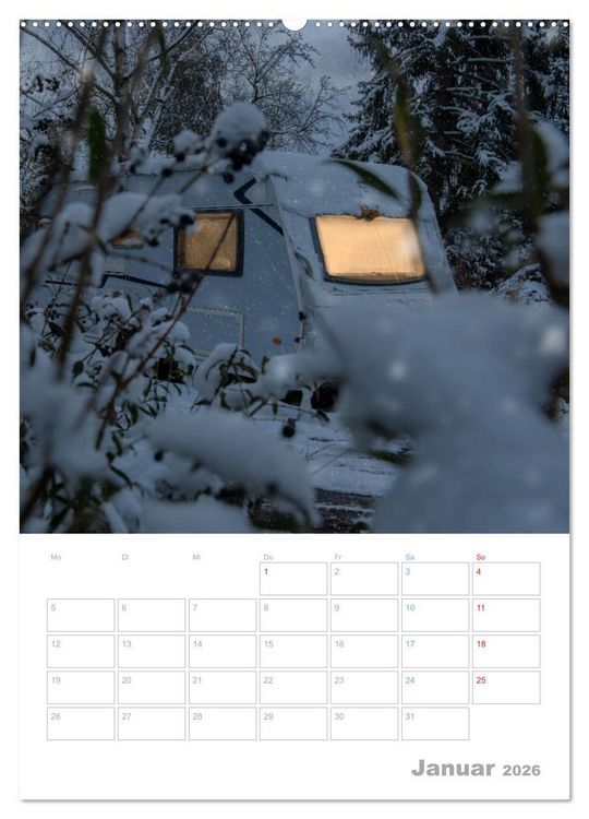 Produktbild: CAMPING-GL&Uuml;CK - Dein Urlaubsplaner (hochwertiger Premium Wandkalender 2026 DIN A2 hoch), Kunstdruck in Hochglanz
