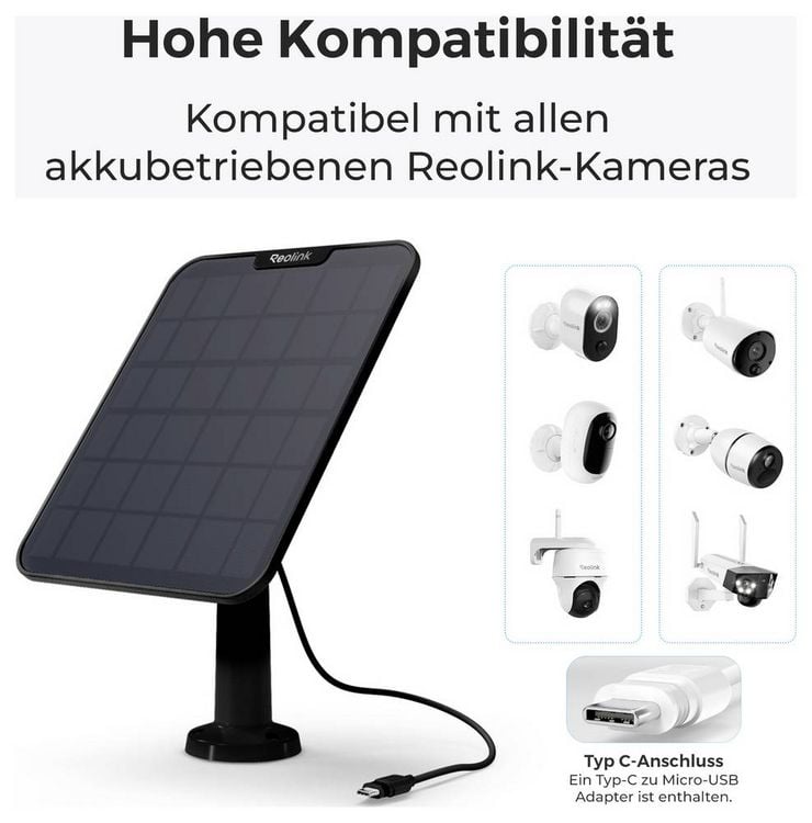 Produktbild: Reolink Solar-Panel Solar Panel 2-B-Type-C