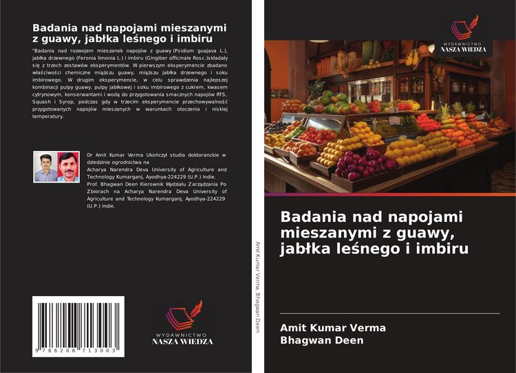 Produktbild: Badania nad napojami mieszanymi z guawy, jab&iquest;ka le&iquest;nego i imbiru