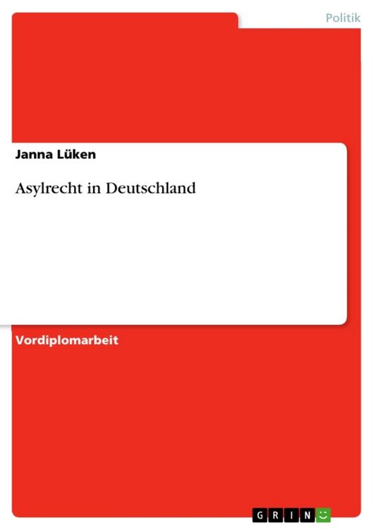 Produktbild: Asylrecht in Deutschland
