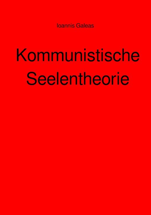 Produktbild: Kommunistische Seelentheorie