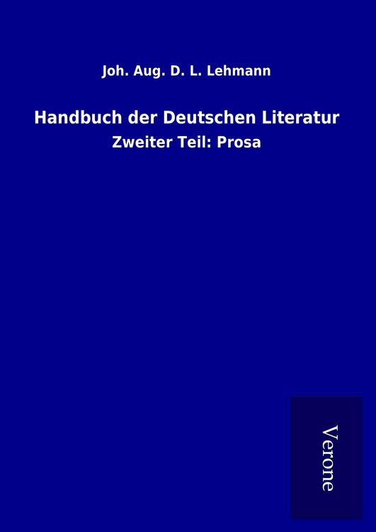 Produktbild: Handbuch der Deutschen Literatur