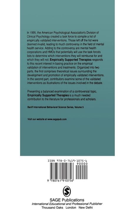 Produktbild: Empirically Supported Therapies