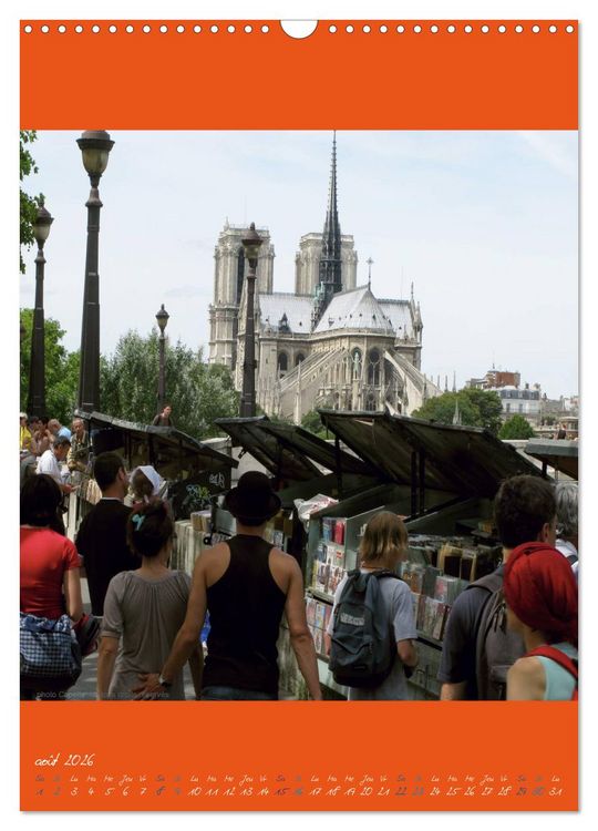 Produktbild: Paris et ses bouquinistes (Calendrier mural 2026 DIN A3 horizontal), CALVENDO calendrier mensuel