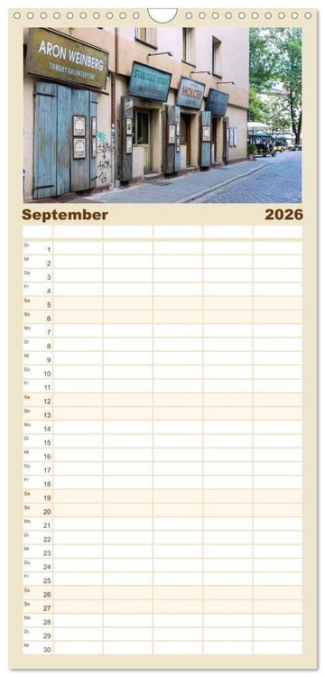 Produktbild: Familienplaner 2026 - Krakau. Ein Spaziergang durch Polens kulturelles Herz mit 5 Spalten (Wandkalender, 21 x 45 cm) CALVENDO