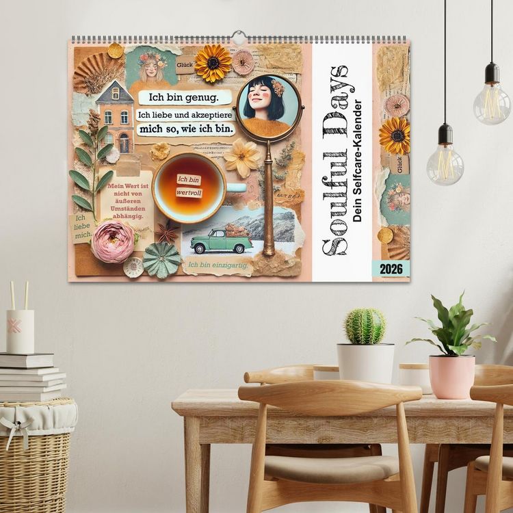 Produktbild: Soulful Days - Dein Selfcare-Kalender (Wandkalender 2026 DIN A2 quer), CALVENDO Monatskalender