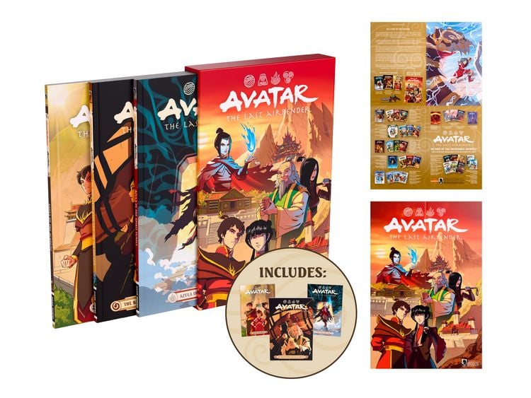 Produktbild: Avatar: The Last Airbender--Fire and Family Treasury Boxed Set