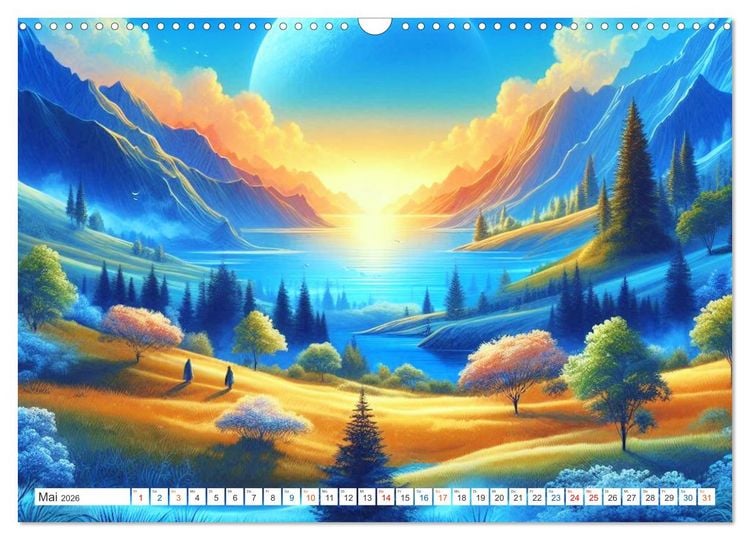 Produktbild: Futurplaneten (Wandkalender 2026 DIN A3 quer), CALVENDO Monatskalender