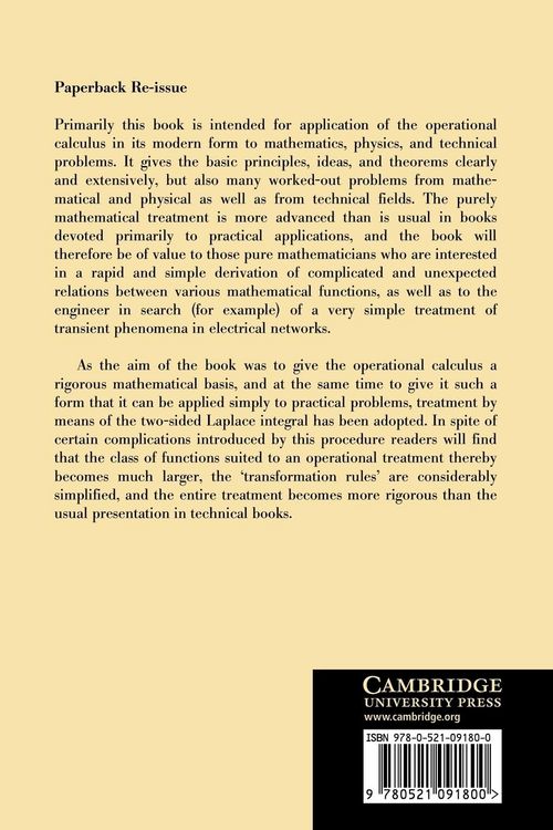 Produktbild: Operational Calculus